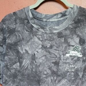Lurking Glass Gray Tie-Dye Short Sleeve Tee Sizr Large
